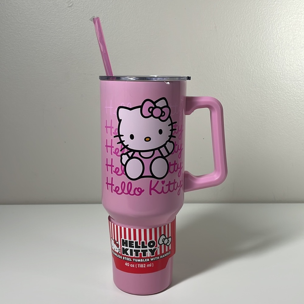 Hello Kitty Pink Stainless Steel Tumbler - Picture 3 of 5